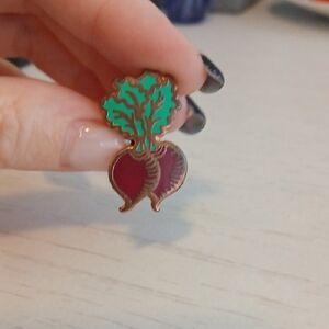Charming Beetroot Enamel Pin